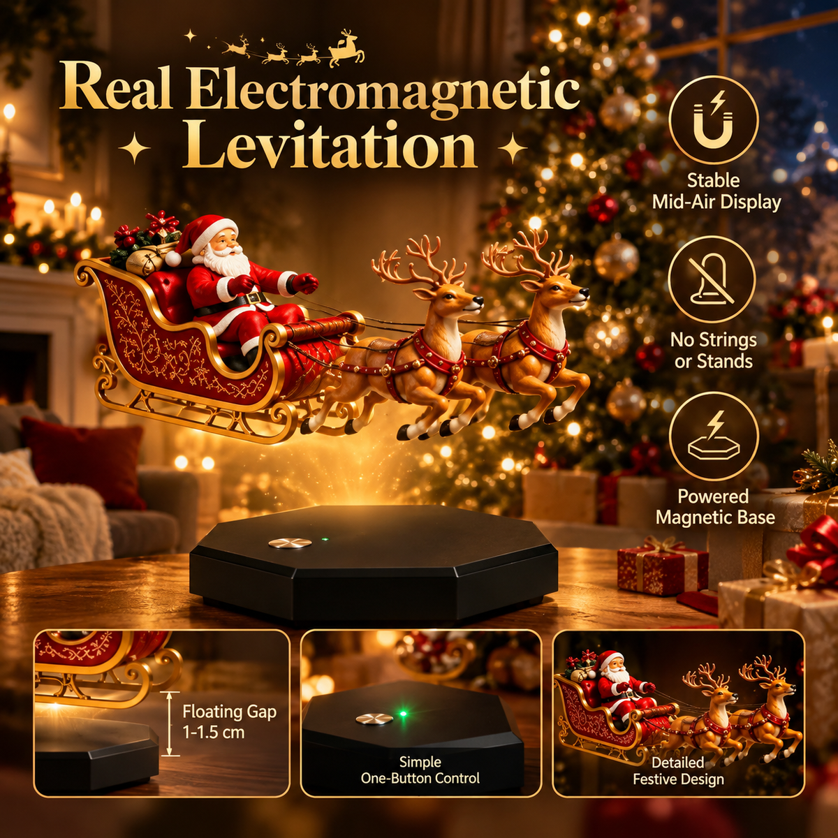 Santa's Flying Sleigh By Elfaro
