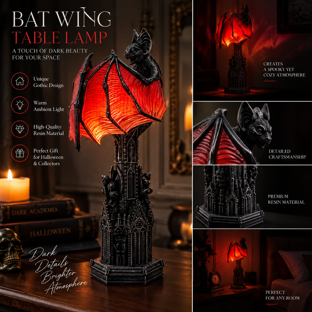 Bat Halloween Lamp By Elfaro